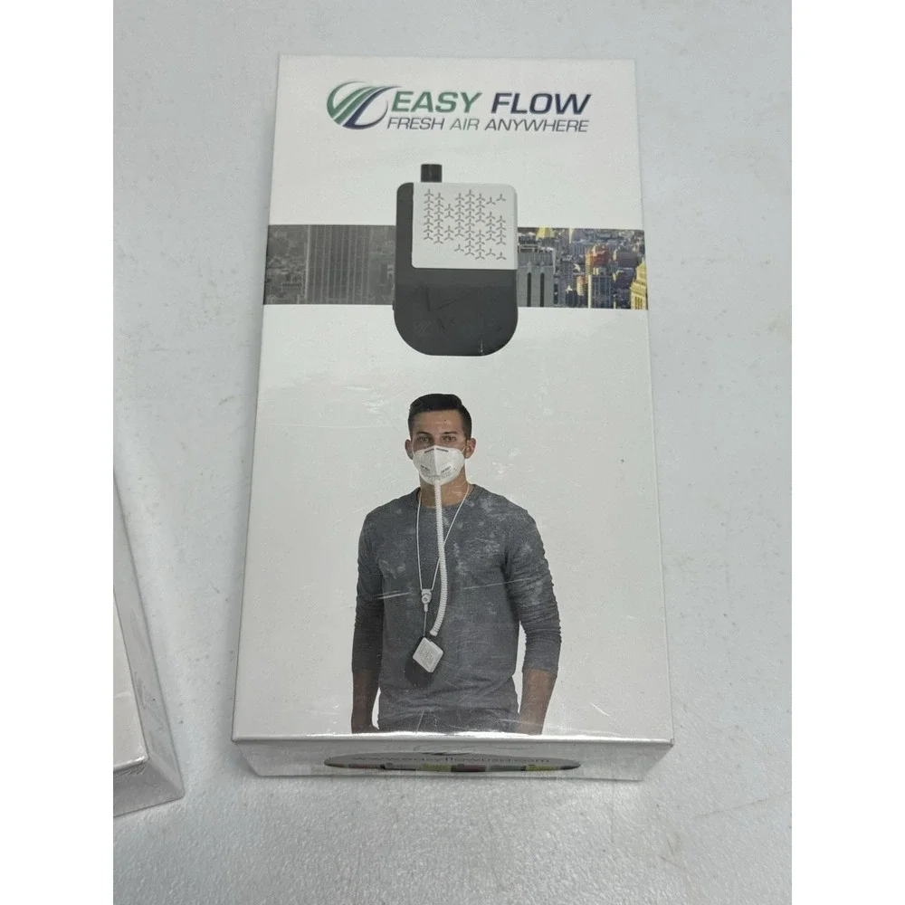 2 New EASY FLOW Personal Air Filtration System Pink / white Sealed Box Fresh‎